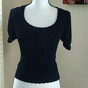 Bebe black short sleeve shirt
